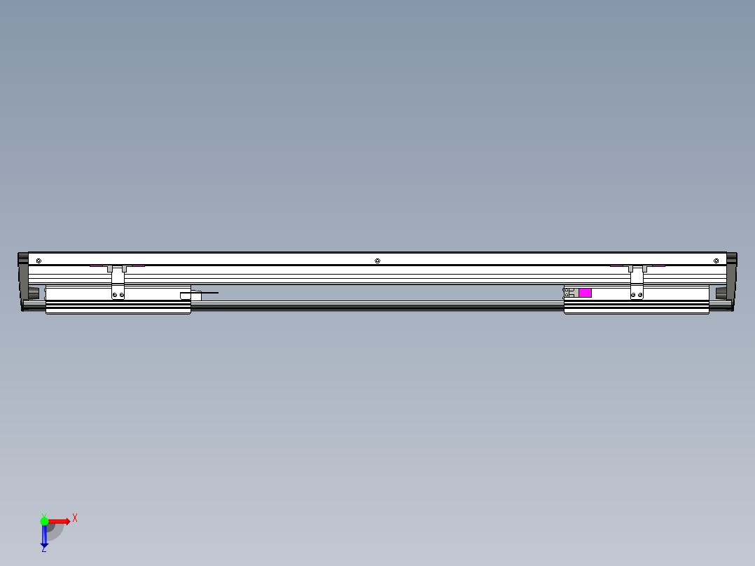 威洛博VL系列直线电机模组-2VL17E3-S500俯视图