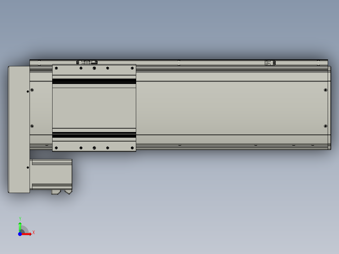 VF丝杆传动-一般环境VF22-S450-BL前视图