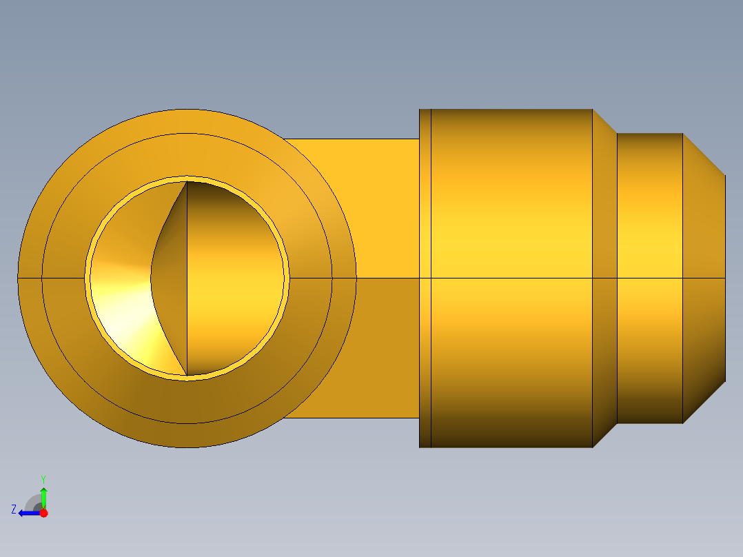 扩口式工业通用硬管接头Union Elbow 155F-10右视图