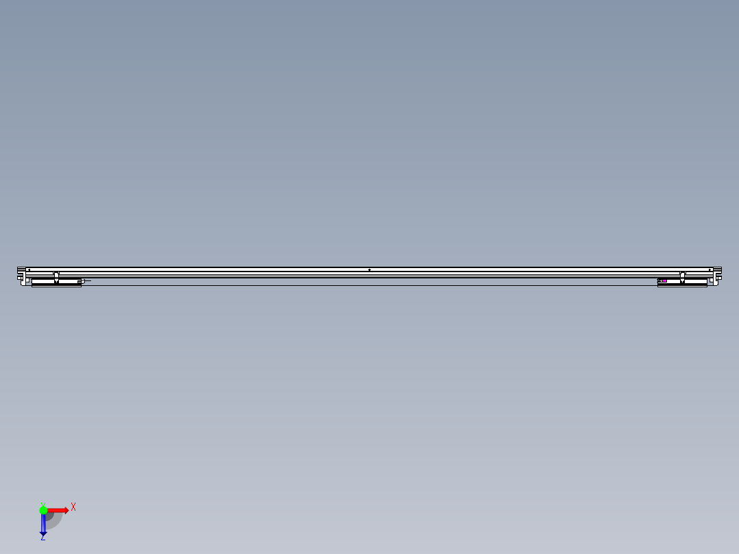 威洛博VL系列直线电机模组-2VL14S3-S2400俯视图