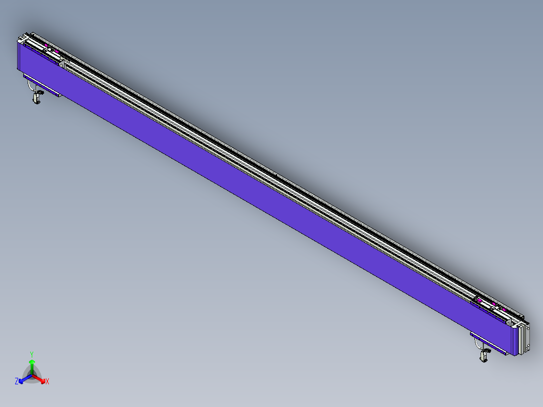 威洛博VL系列直线电机模组-2VL14S3-S2400正等轴测图