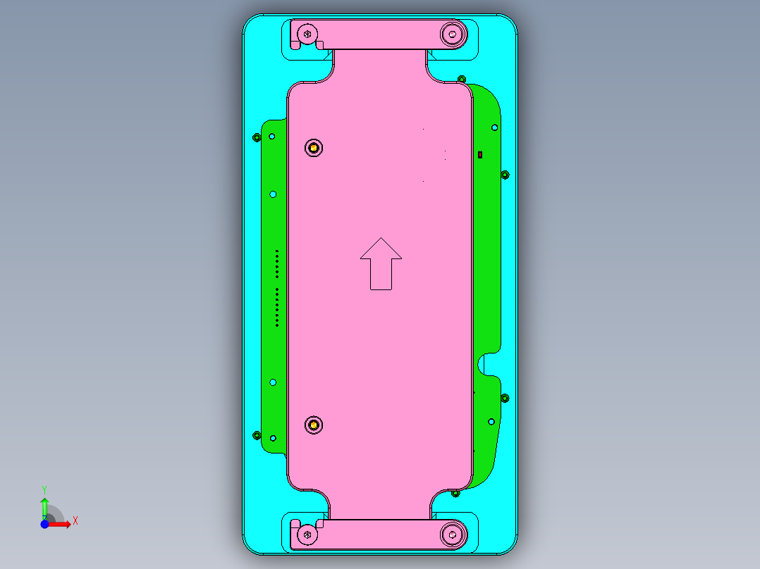 编码器焊接工装前视图