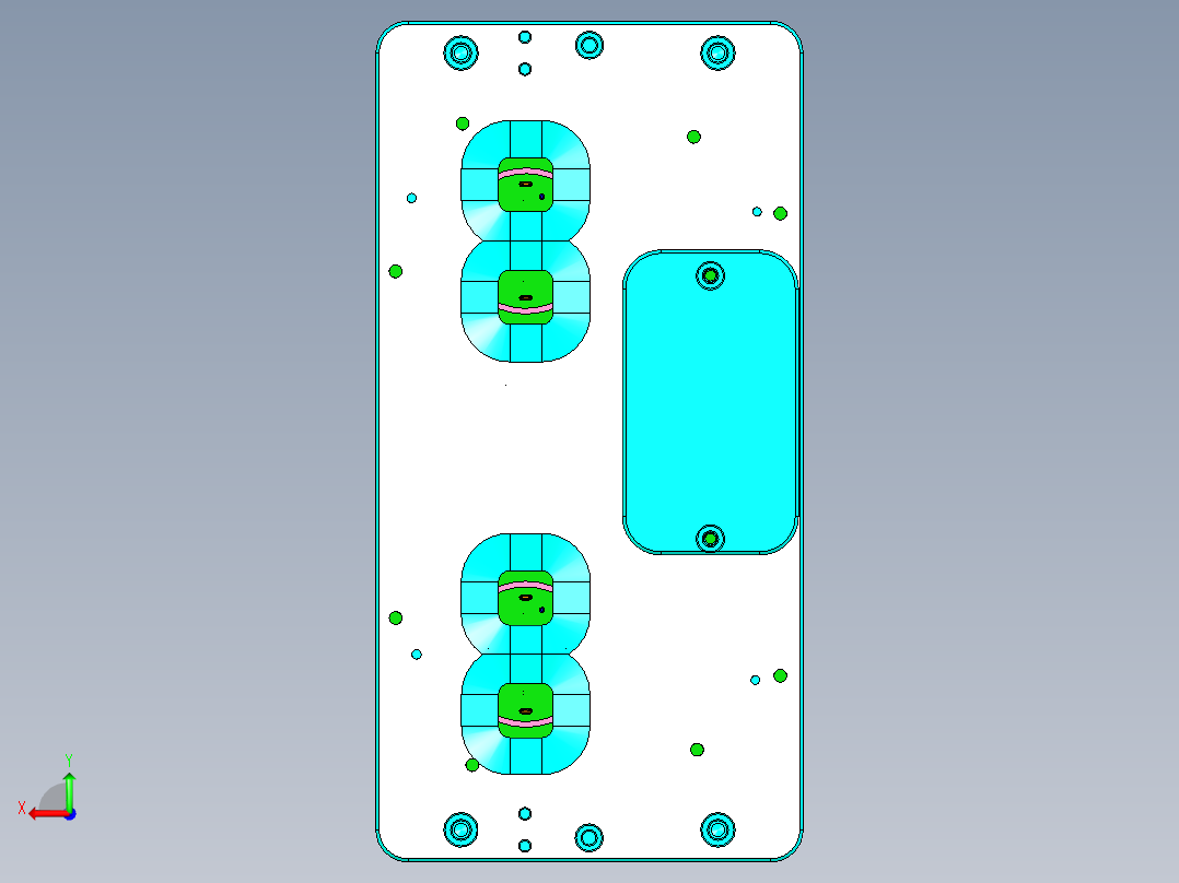 编码器焊接工装后视图