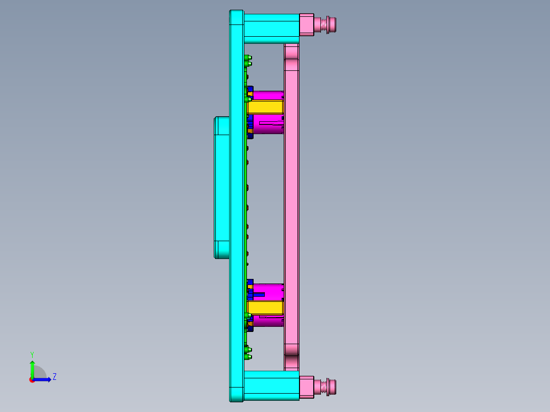 编码器焊接工装左视图