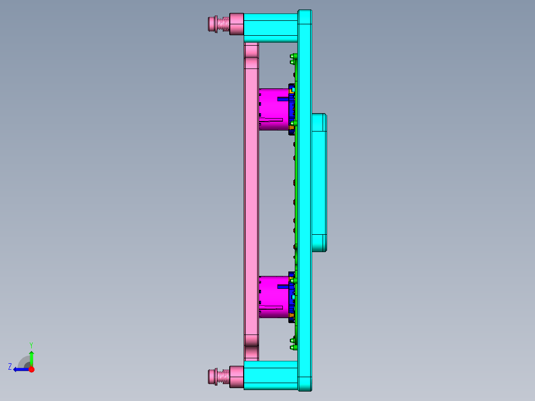 编码器焊接工装右视图