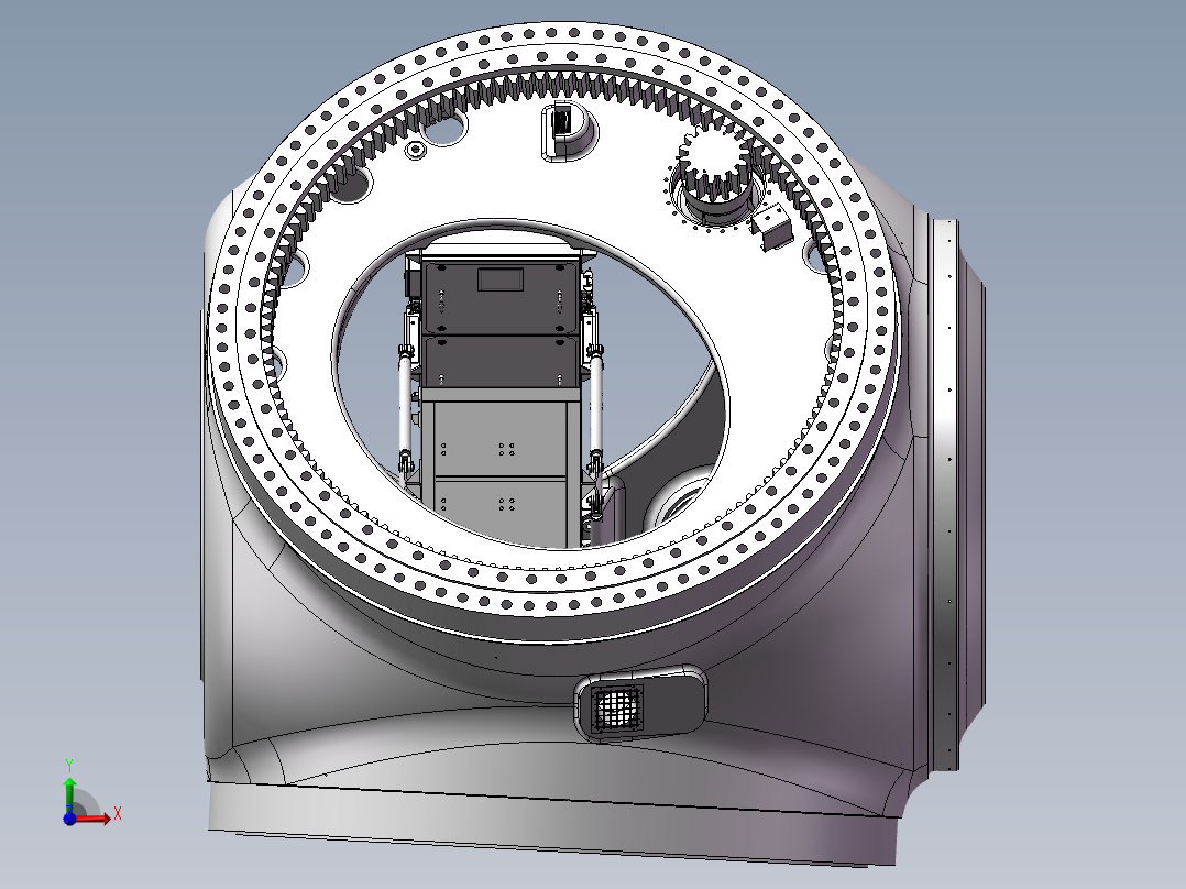 飞行器机舱前视图