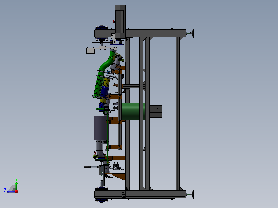 手操作贴膜设备右视图