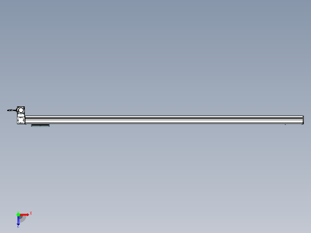 威洛博VBC同步带传动一无尘环境VBC14-L45-S2150-BLD-ZP40-C3俯视图