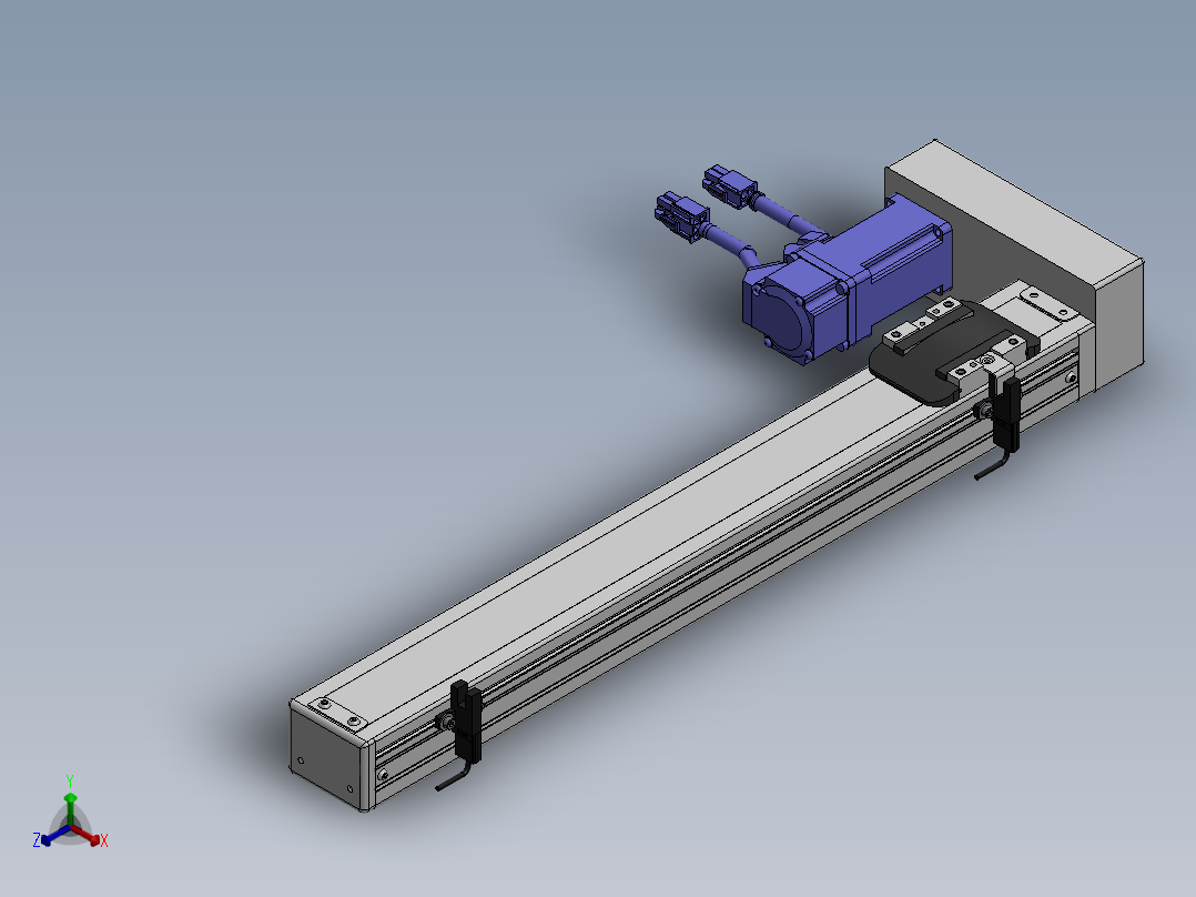 精密模组MY50-T10-350L-BL-P10B-C4-C正等轴测图