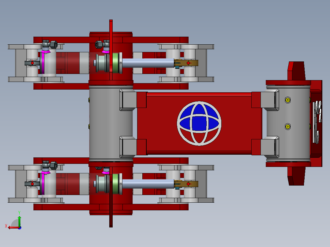 机械爪 3D图纸 (8)后视图