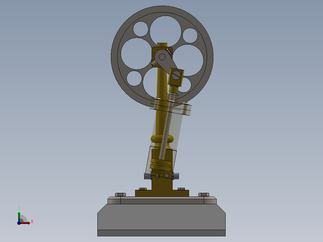 圆柱振荡器前视图