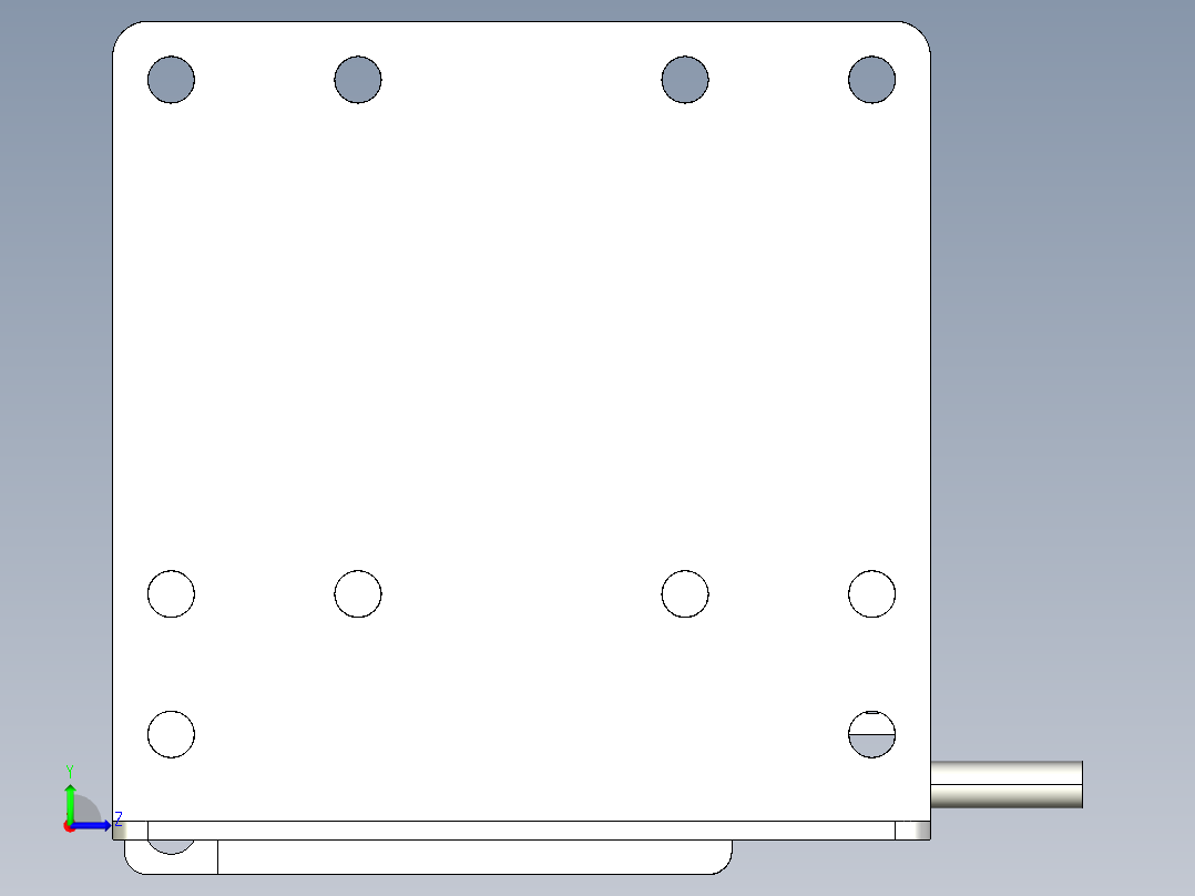 基恩士LX2-13T_kc图纸模型左视图