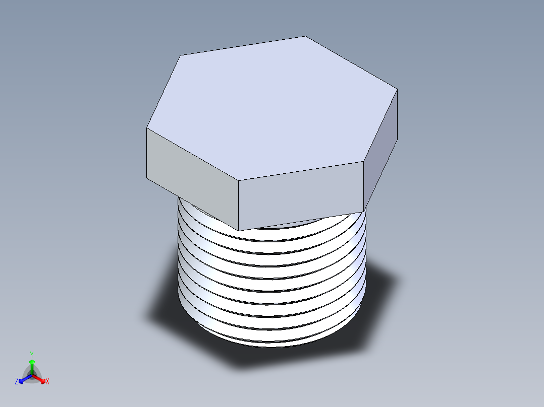 聚氯乙烯配件22-Sch80_Plug_MPT_850-003_0.375in