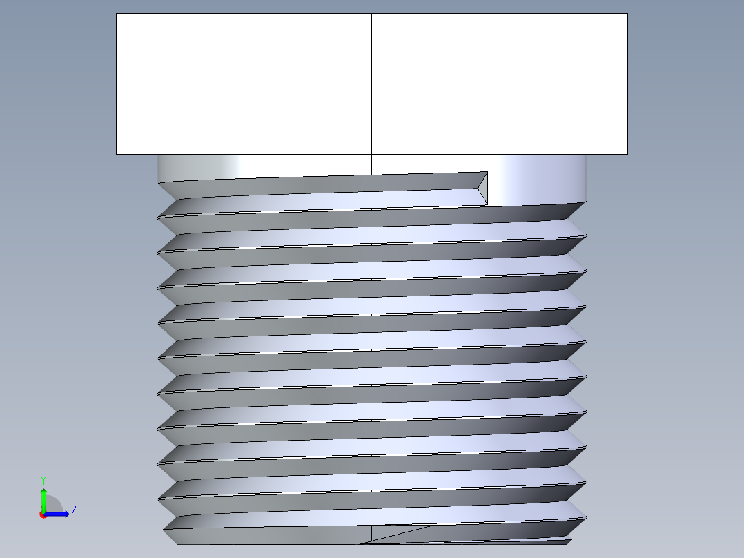 聚氯乙烯配件22-Sch80_Plug_MPT_850-003_0.375in左视图
