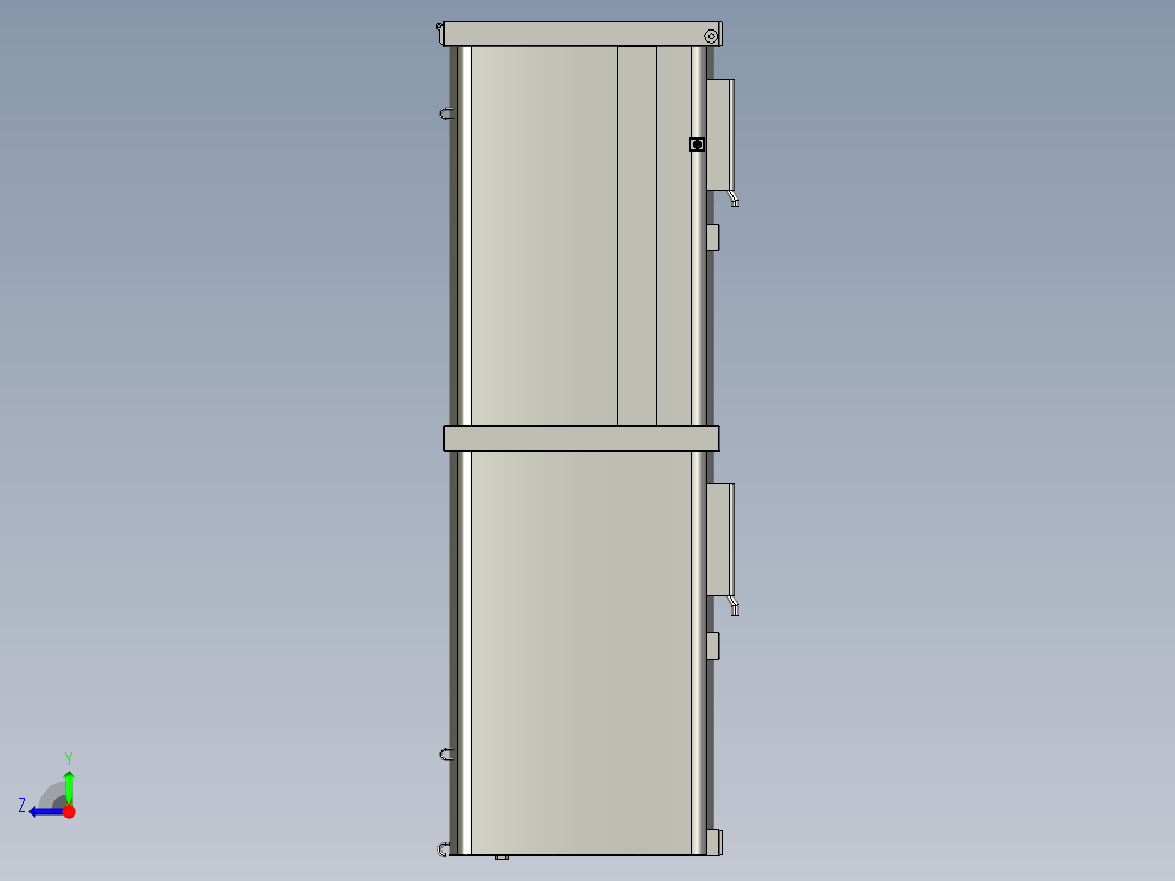 垃圾运输箱右视图