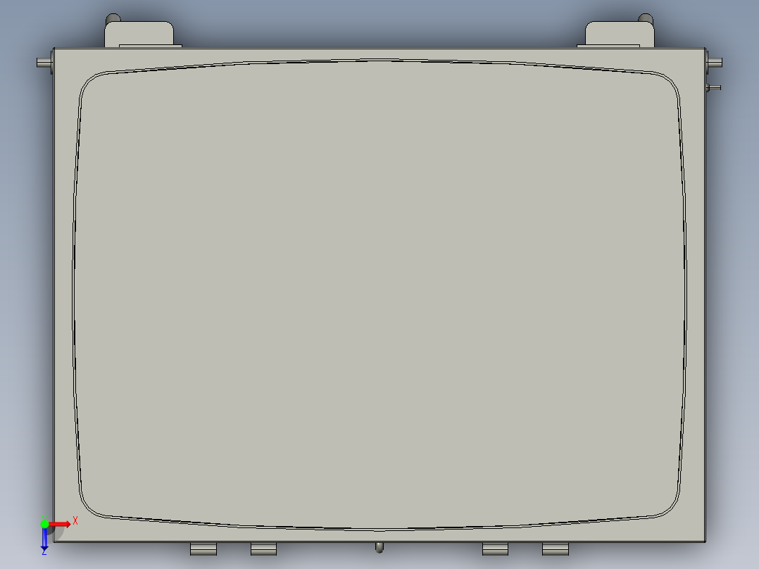 垃圾运输箱俯视图