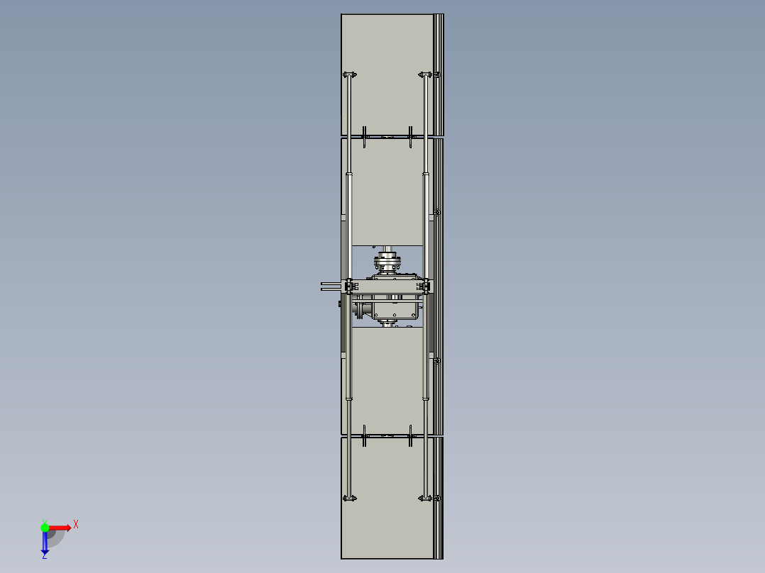 农业旋耕机3D数模图纸 STP格式俯视图