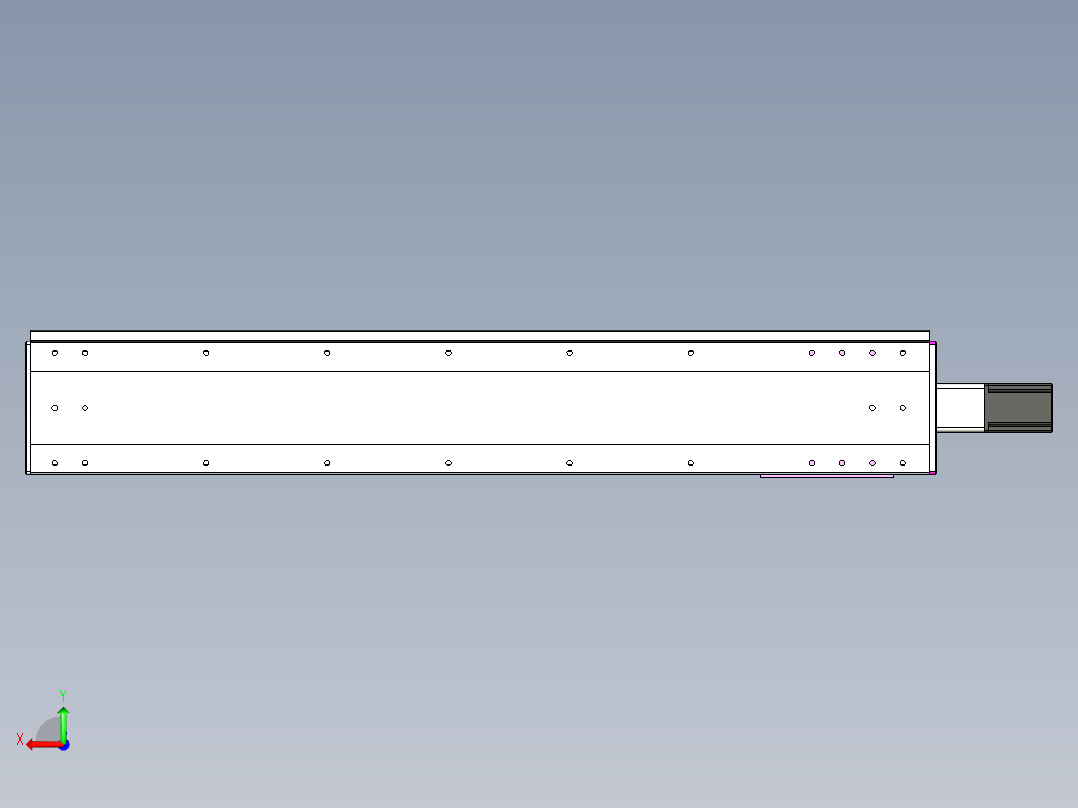 VF丝杆传动-一般环境VF22-L20-C-S1150-BC-P75-C4后视图