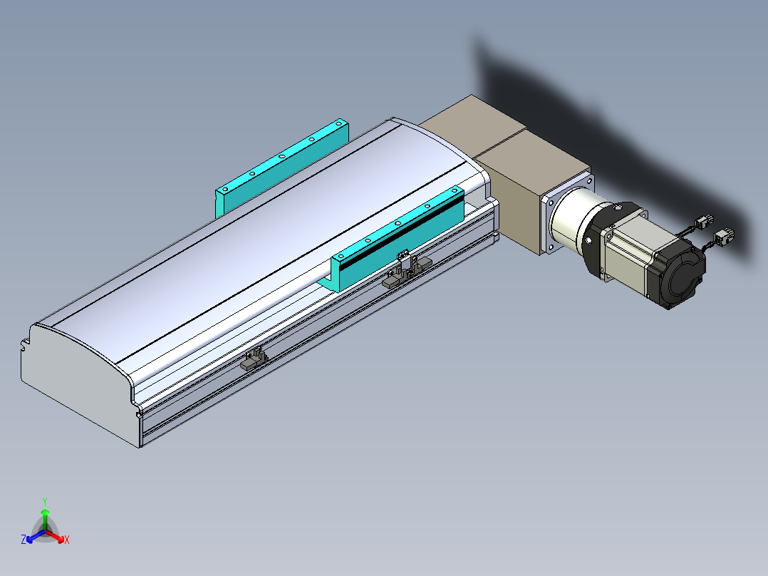 同步带滑台-半封闭B22-L100-C-S250-R-P75-D3-N5