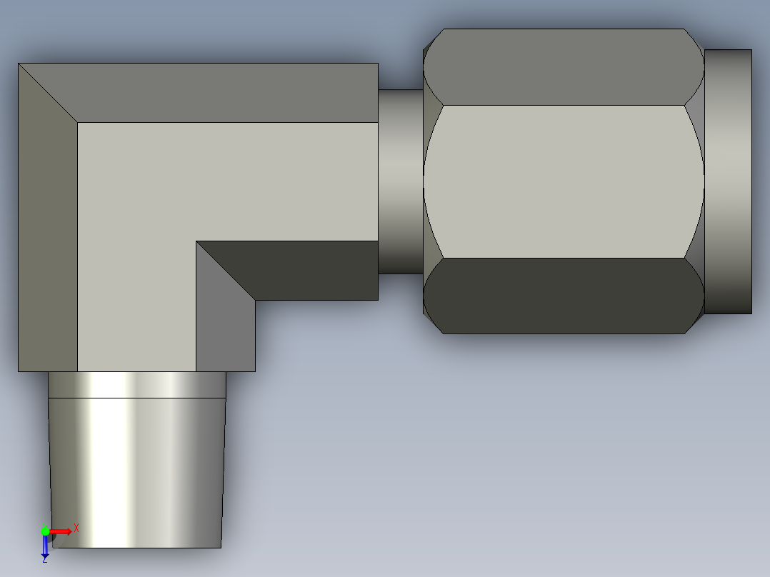 卡套式工业通用硬管接头4_cbu-s俯视图