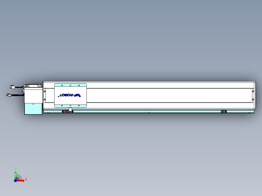 威洛博VBC同步带传动一无尘环境VBC14-L45-S750-BLD-ZP75-C3前视图