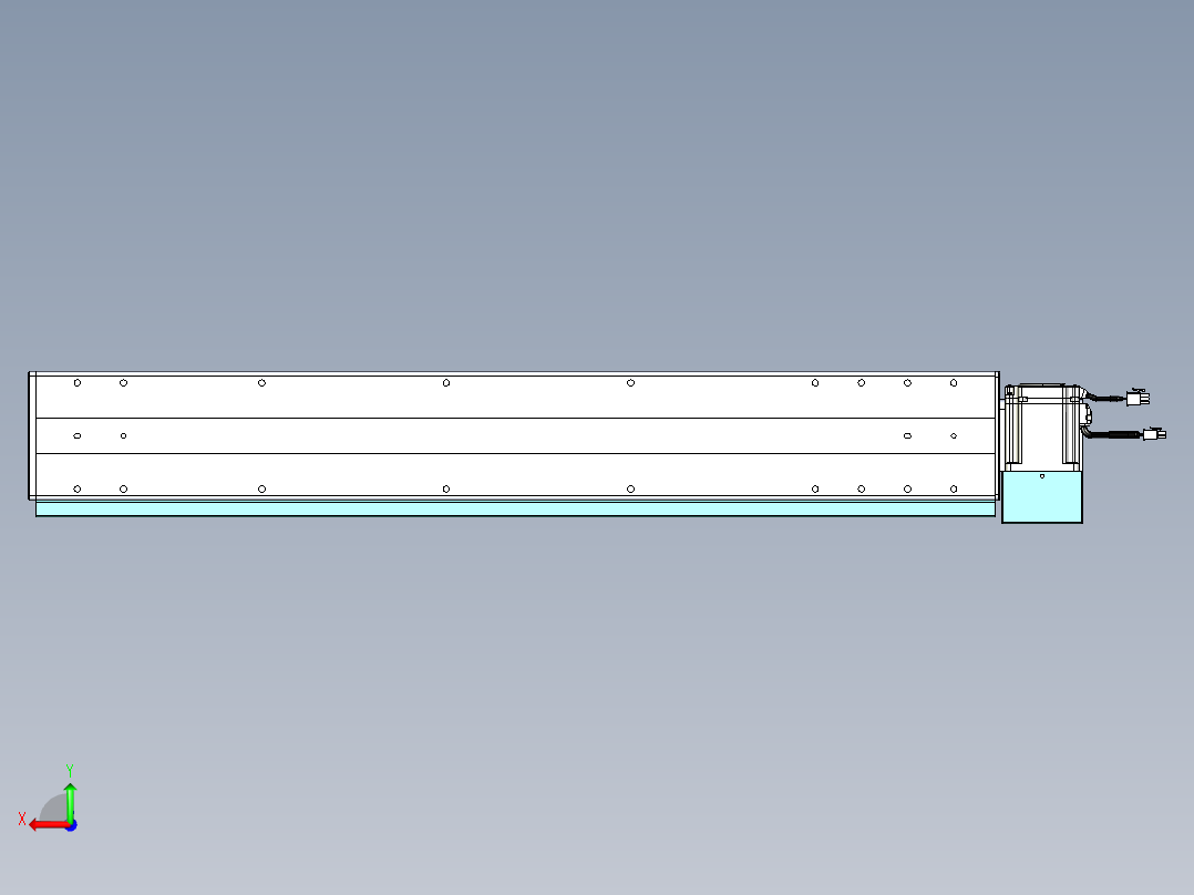 威洛博VBC同步带传动一无尘环境VBC14-L45-S750-BLD-ZP75-C3后视图
