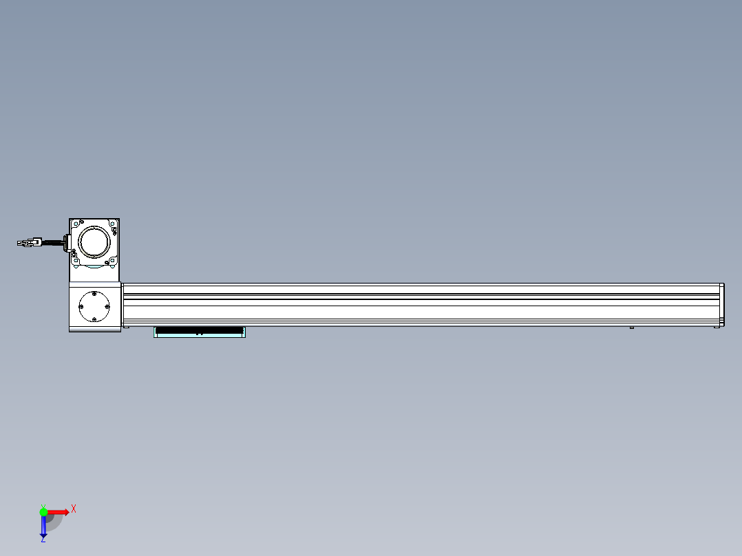 威洛博VBC同步带传动一无尘环境VBC14-L45-S750-BLD-ZP75-C3俯视图