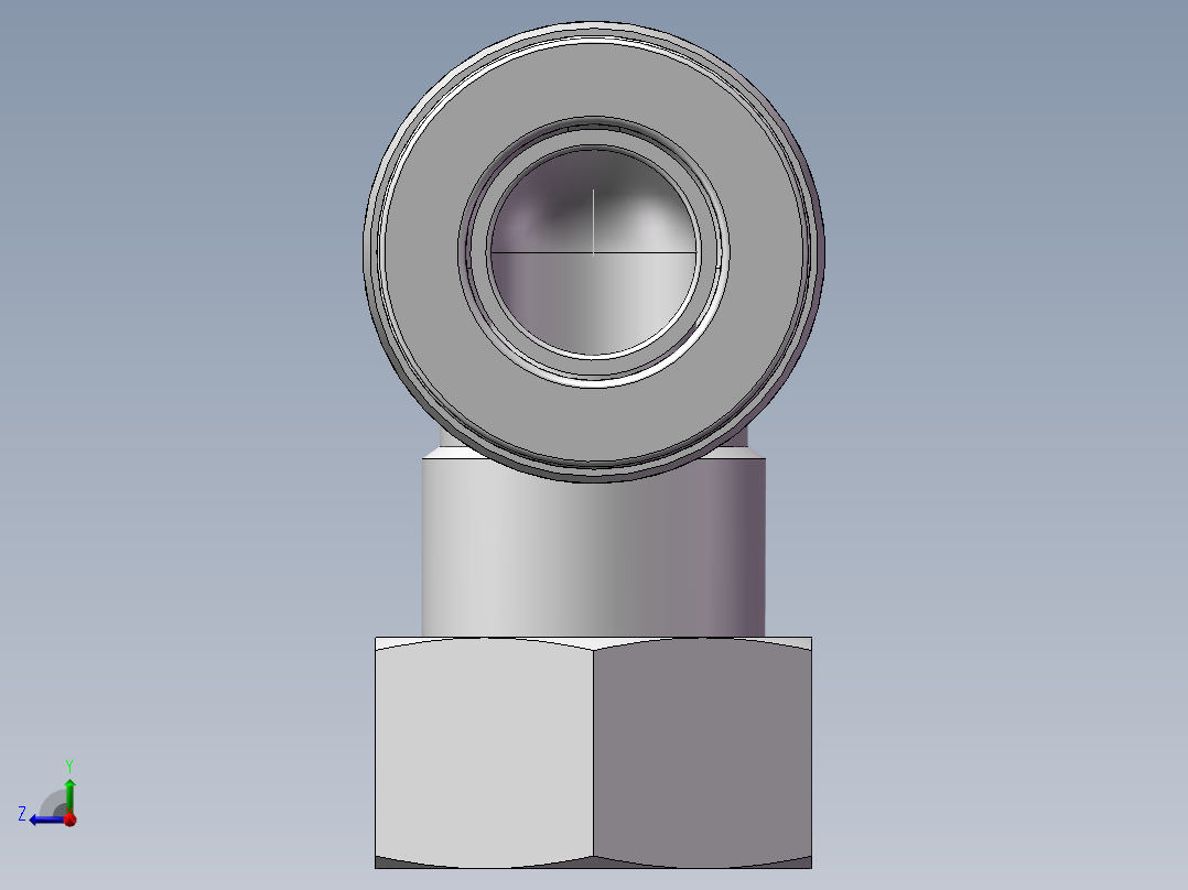 螺纹弯通APLF10-G01（1分10厘内螺纹）右视图