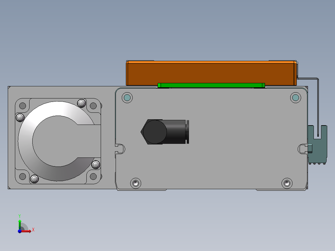 MCH丝杆全封闭MCH14-BL-400W前视图