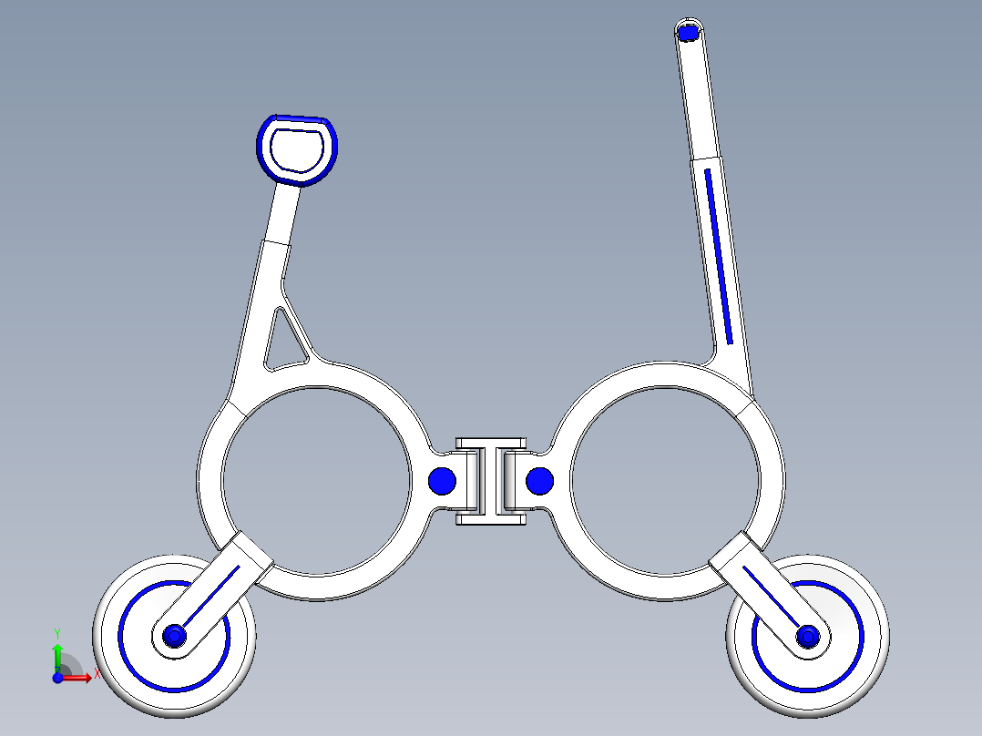 电动自行车 摩托车 (6)前视图