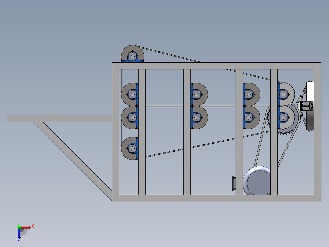 莴笋自动剥皮机===1567324===1450俯视图