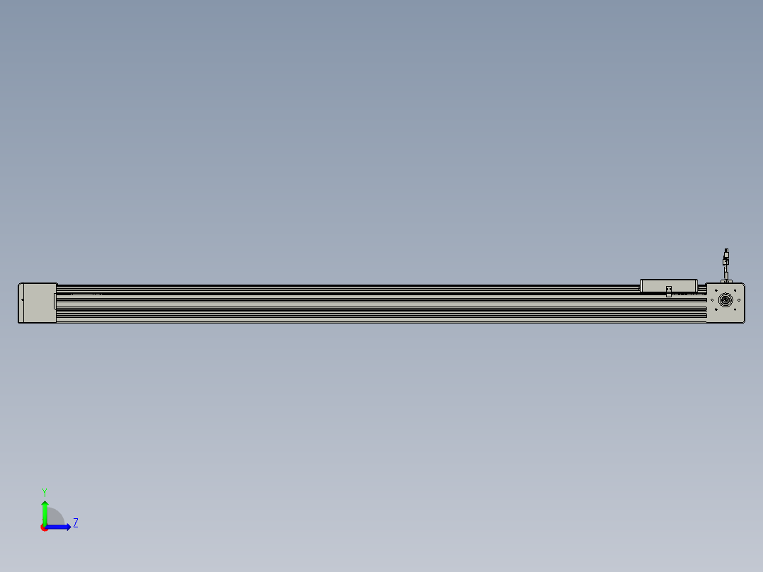 威洛博直线电机模组EB8-L200-S1500-L-P75-MS3左视图