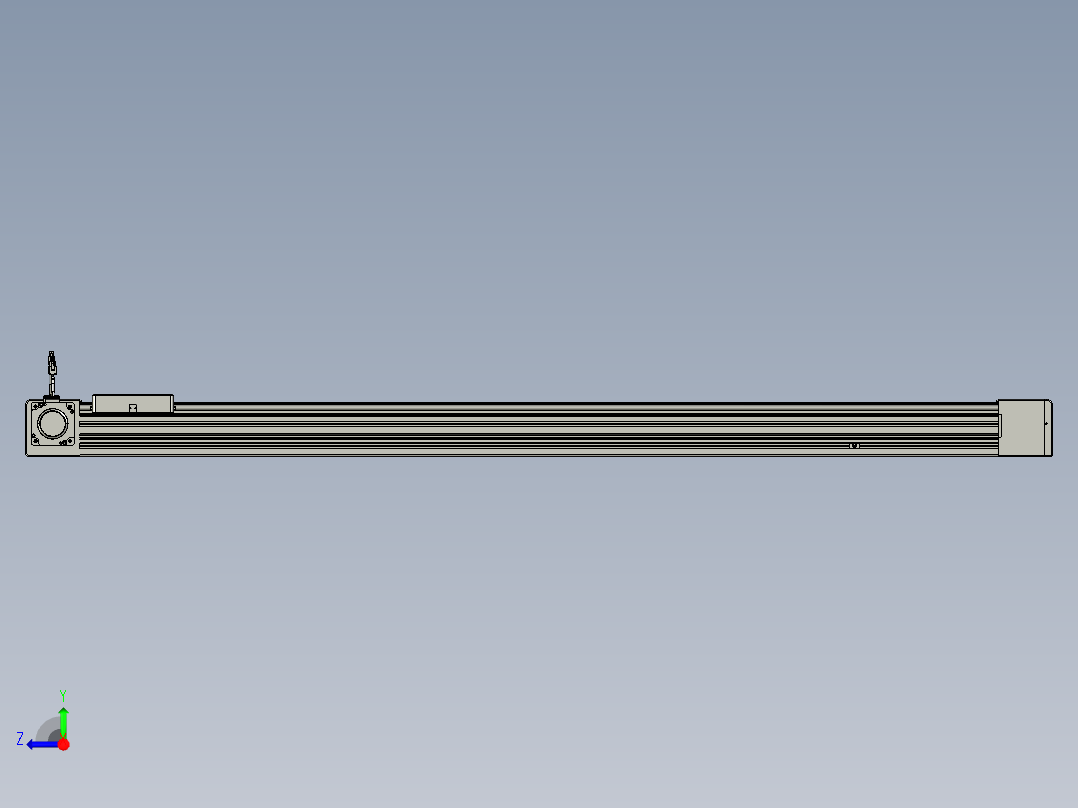 威洛博直线电机模组EB8-L200-S1500-L-P75-MS3右视图