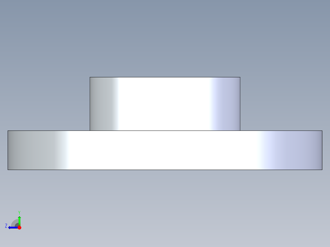 CPVC管件23-Sch80_Flange One-Piece_SOC_9851-020_2in右视图