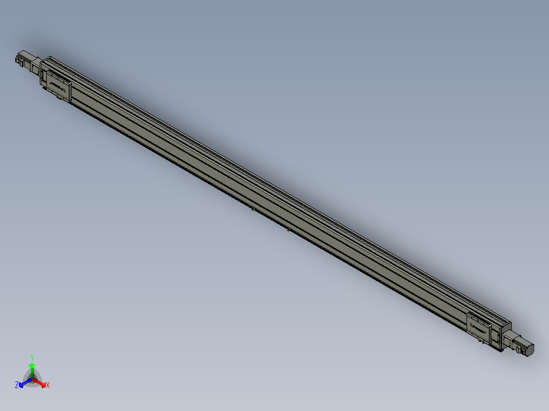 威洛博双电机滑台-VC14D2-S1350-BC-P40-C6正等轴测图