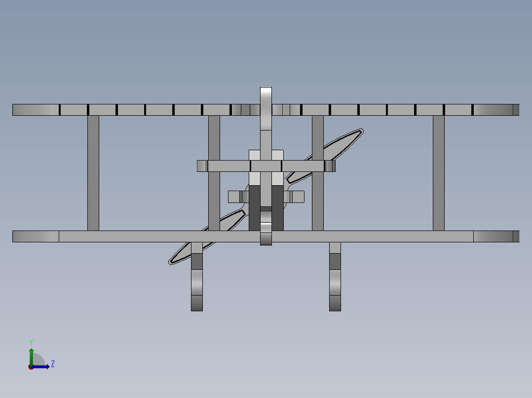 sw木质玩具飞机左视图