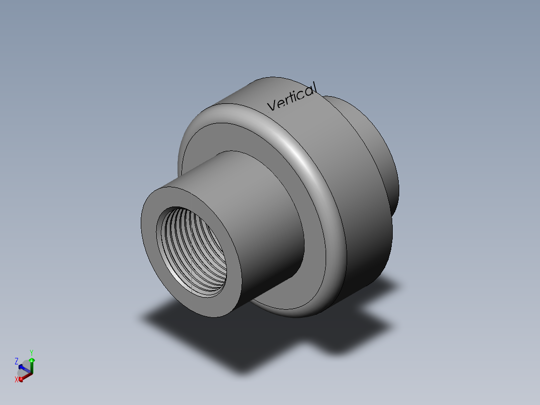 PVC公制管件-25 WALL PVC PIPE FITTING正等轴测图