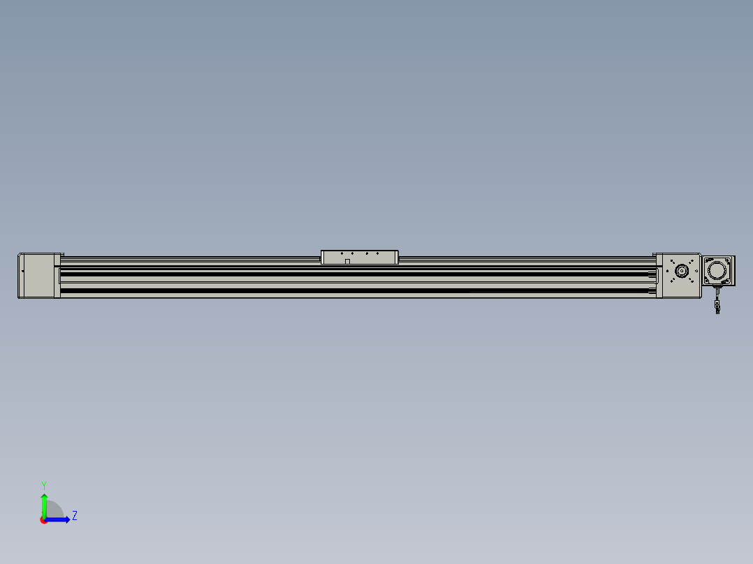 威洛博直线电机模组EB20-L224-S1550-BL-ZP75-MS3-5K左视图