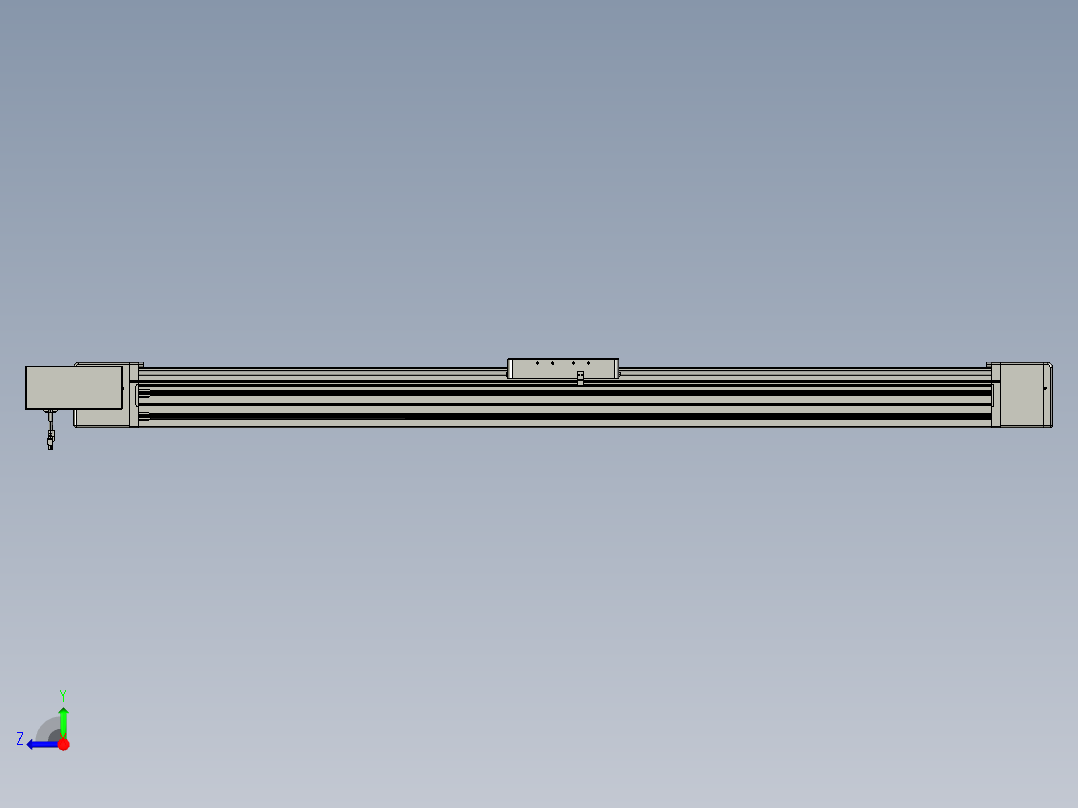 威洛博直线电机模组EB20-L224-S1550-BL-ZP75-MS3-5K右视图