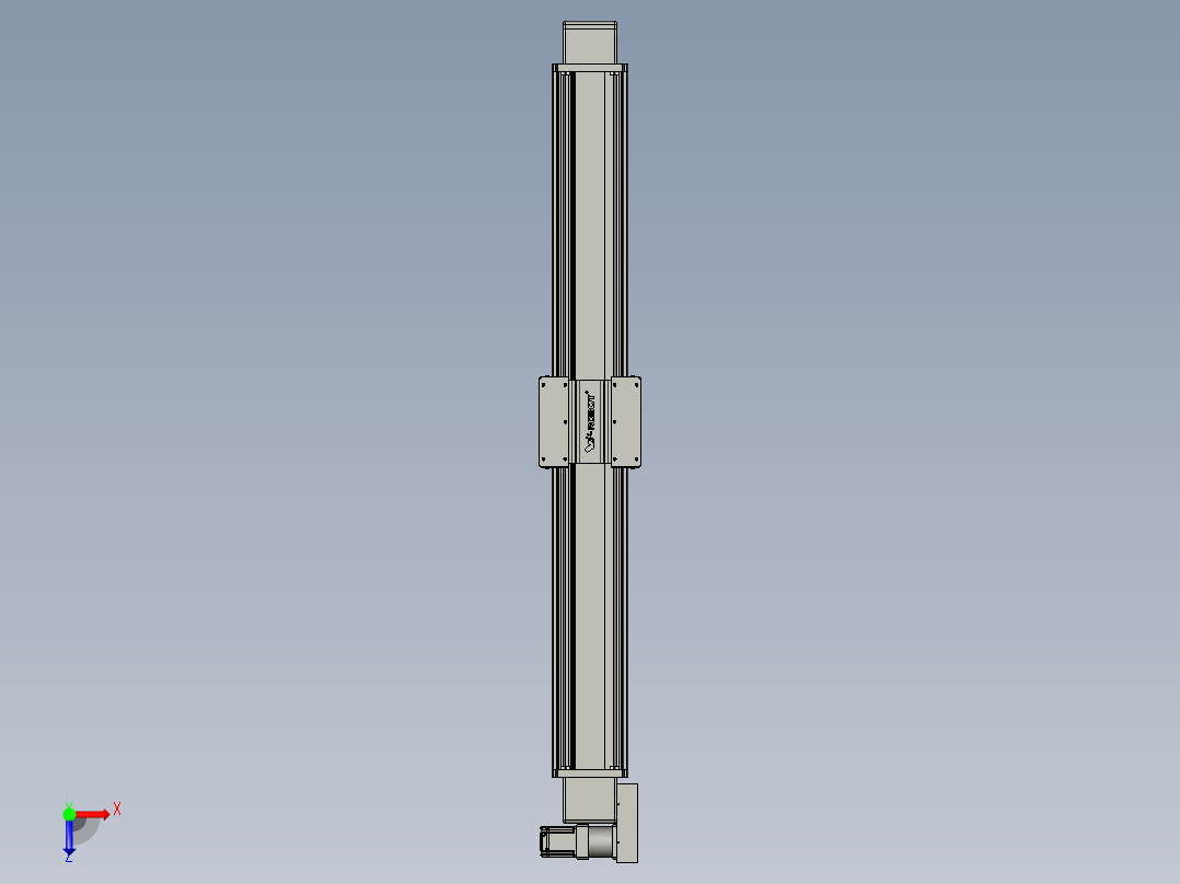 威洛博直线电机模组EB20-L224-S1550-BL-ZP75-MS3-5K俯视图