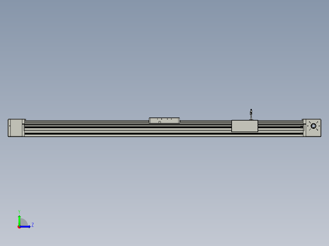 威洛博直线电机模组EB20-L224-S1900-BR-ZP75-MS3-5K左视图