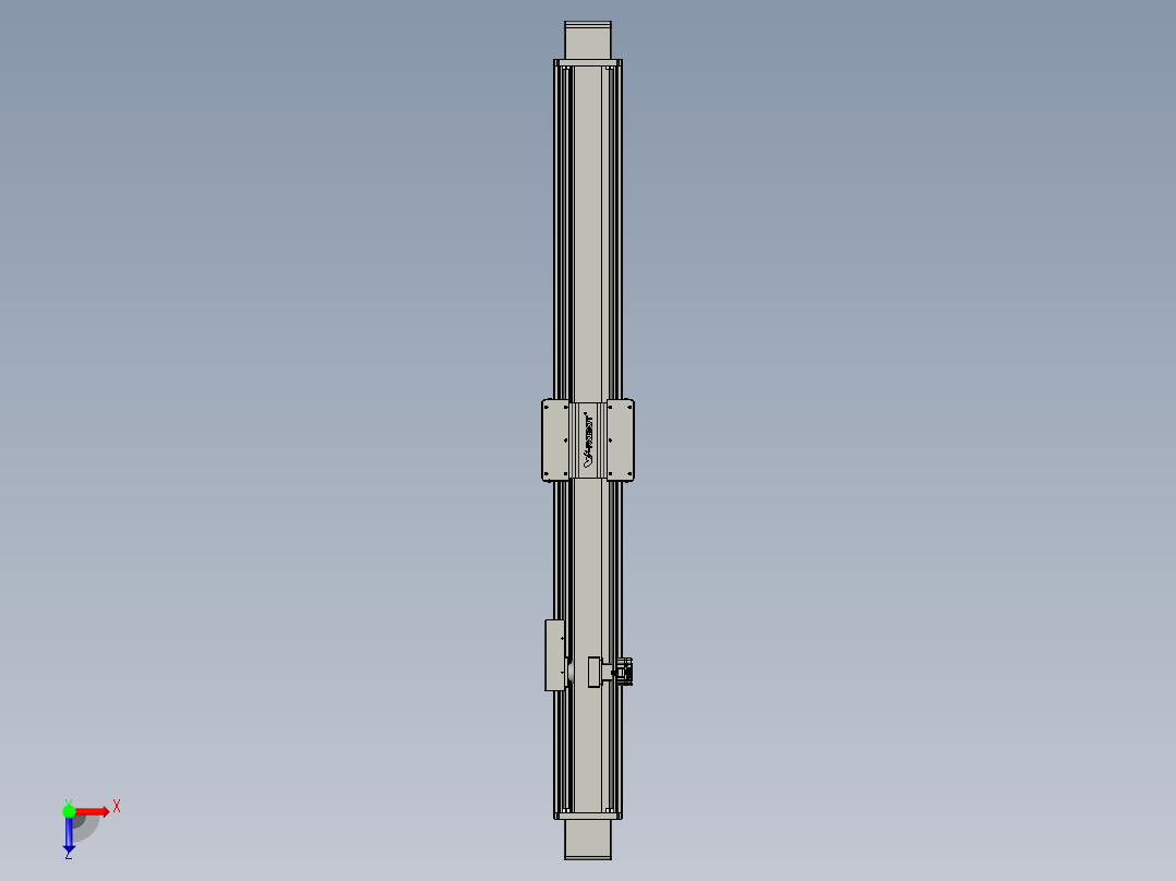 威洛博直线电机模组EB20-L224-S1900-BR-ZP75-MS3-5K俯视图