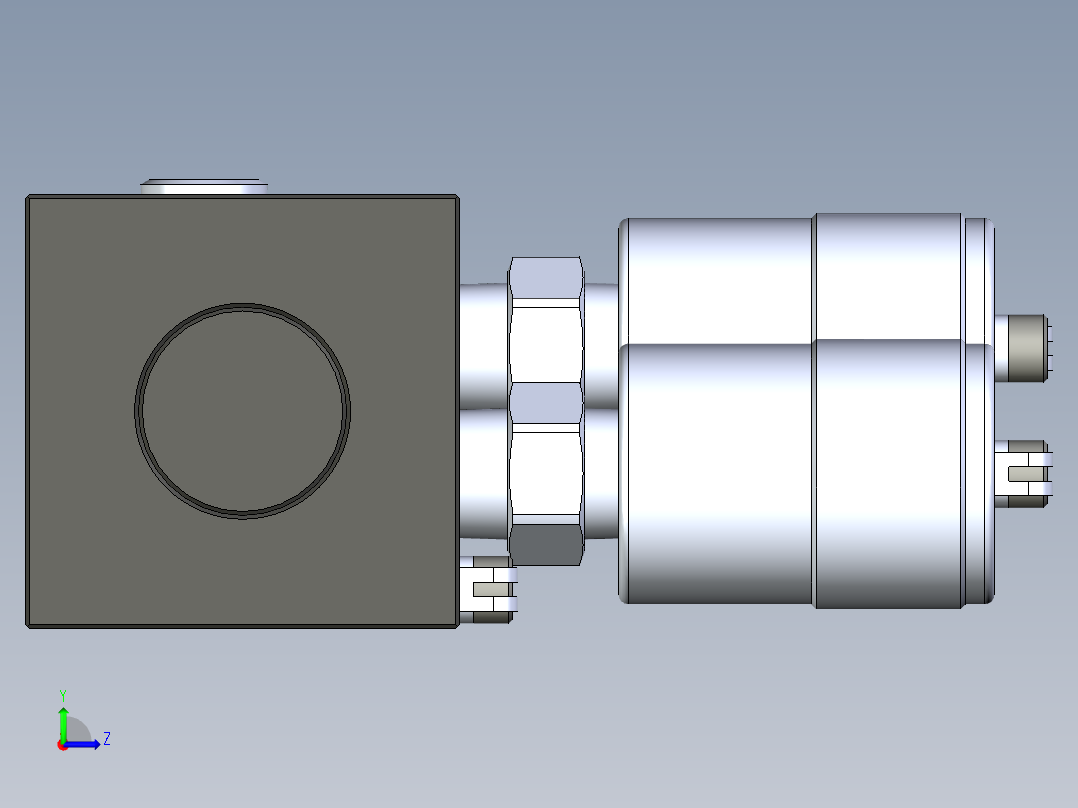 KOSMEKBEQ02□0-0GB多系列多零件图纸模型多系列多零件图纸模型左视图