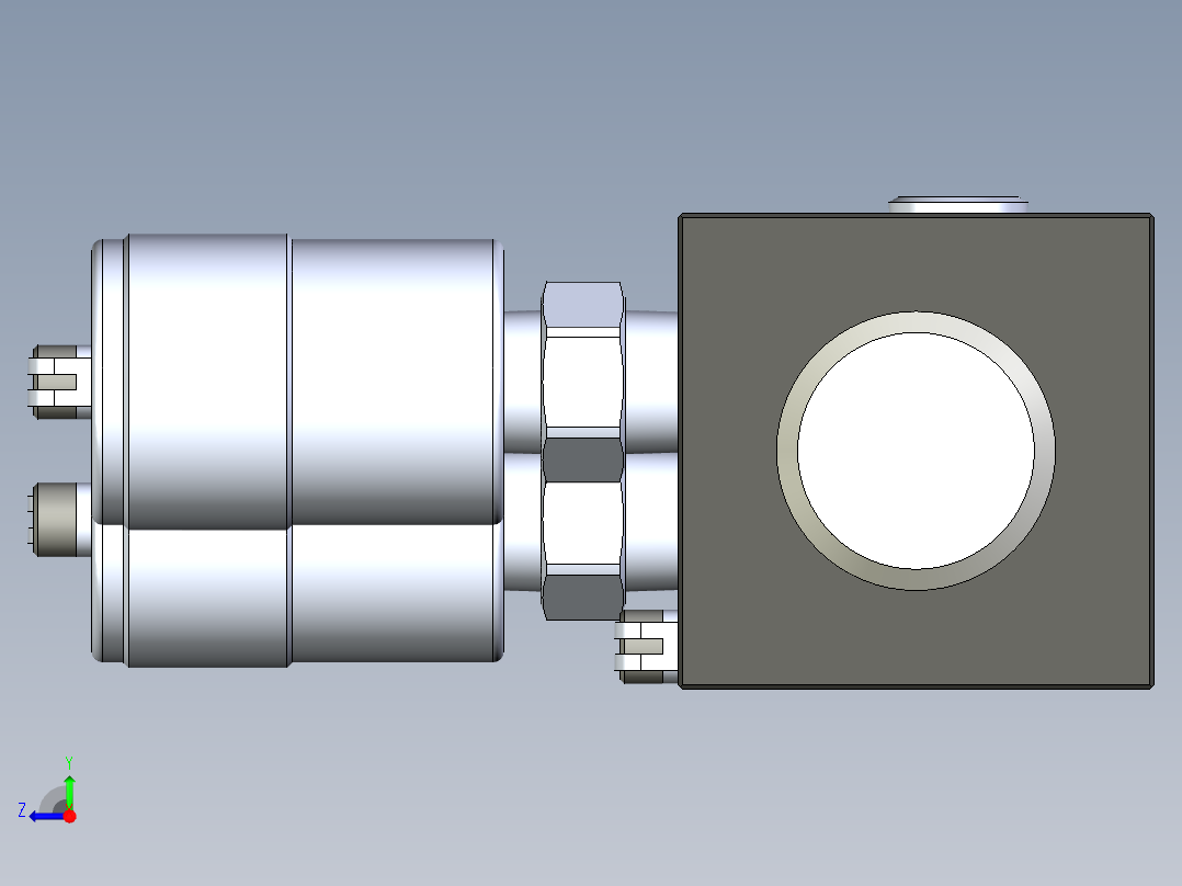 KOSMEKBEQ02□0-0GB多系列多零件图纸模型多系列多零件图纸模型右视图