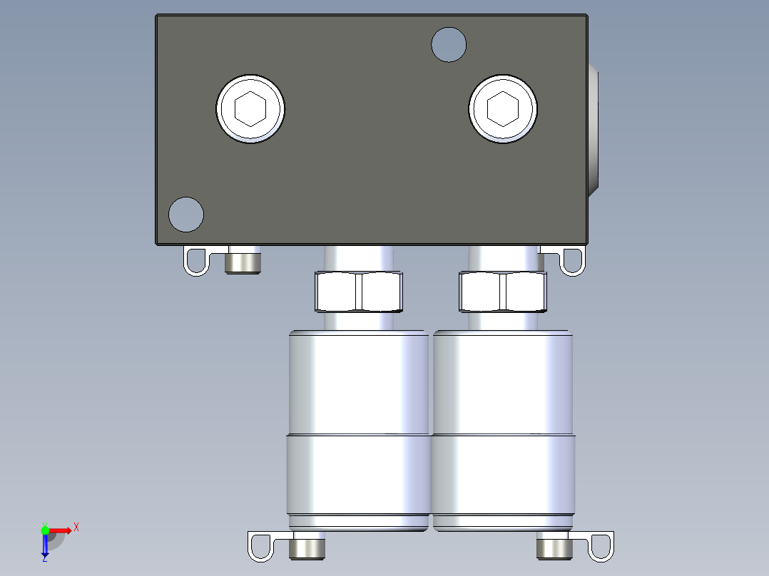 KOSMEKBEQ02□0-0GB多系列多零件图纸模型多系列多零件图纸模型俯视图