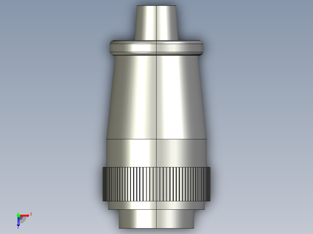 航空插头俯视图