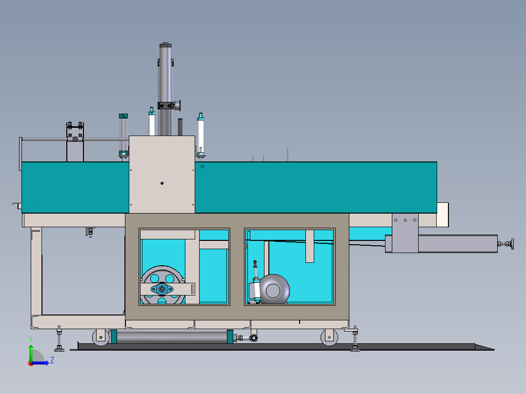 塑料袋背心袋制袋机sw17可编辑左视图