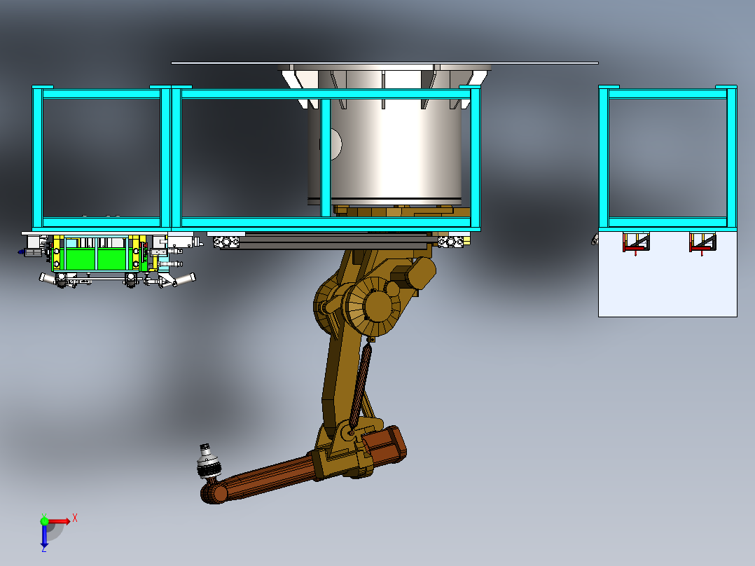 机器人三工位焊接sw16可编辑俯视图