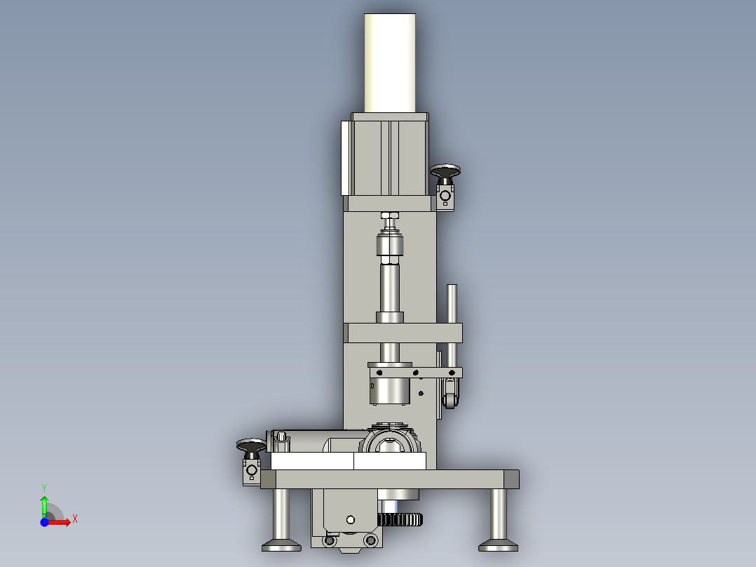 压离合器工装3D模型前视图