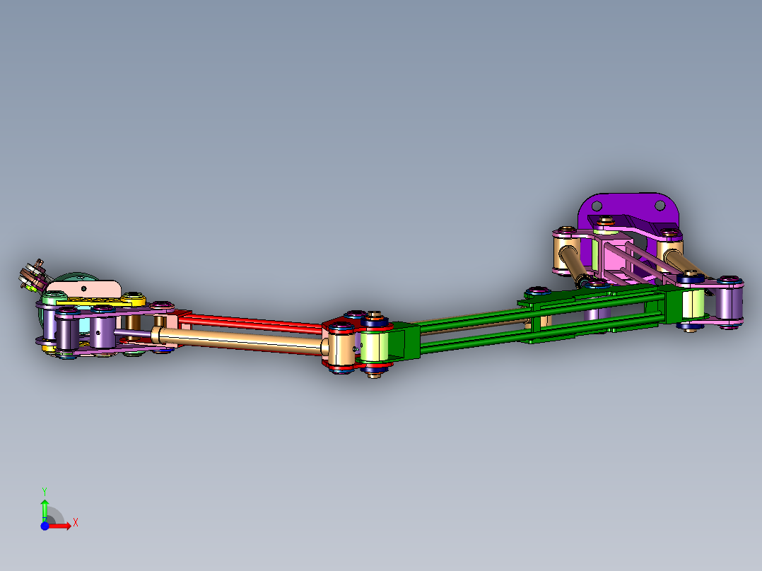 多联型气动平衡机器人前视图